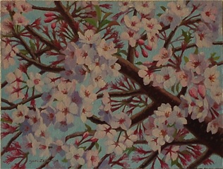 Cherry Blossoms - Oil on canvas 25cmx30cm
